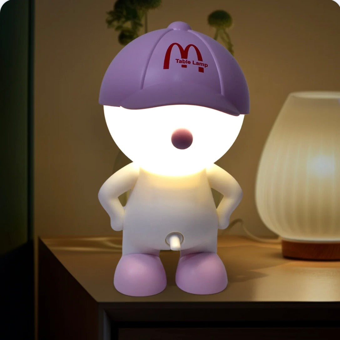 Cute Cartoon LED Table Lamp – Soft Warm Light Night Lamp for Bedroom & Home Decor