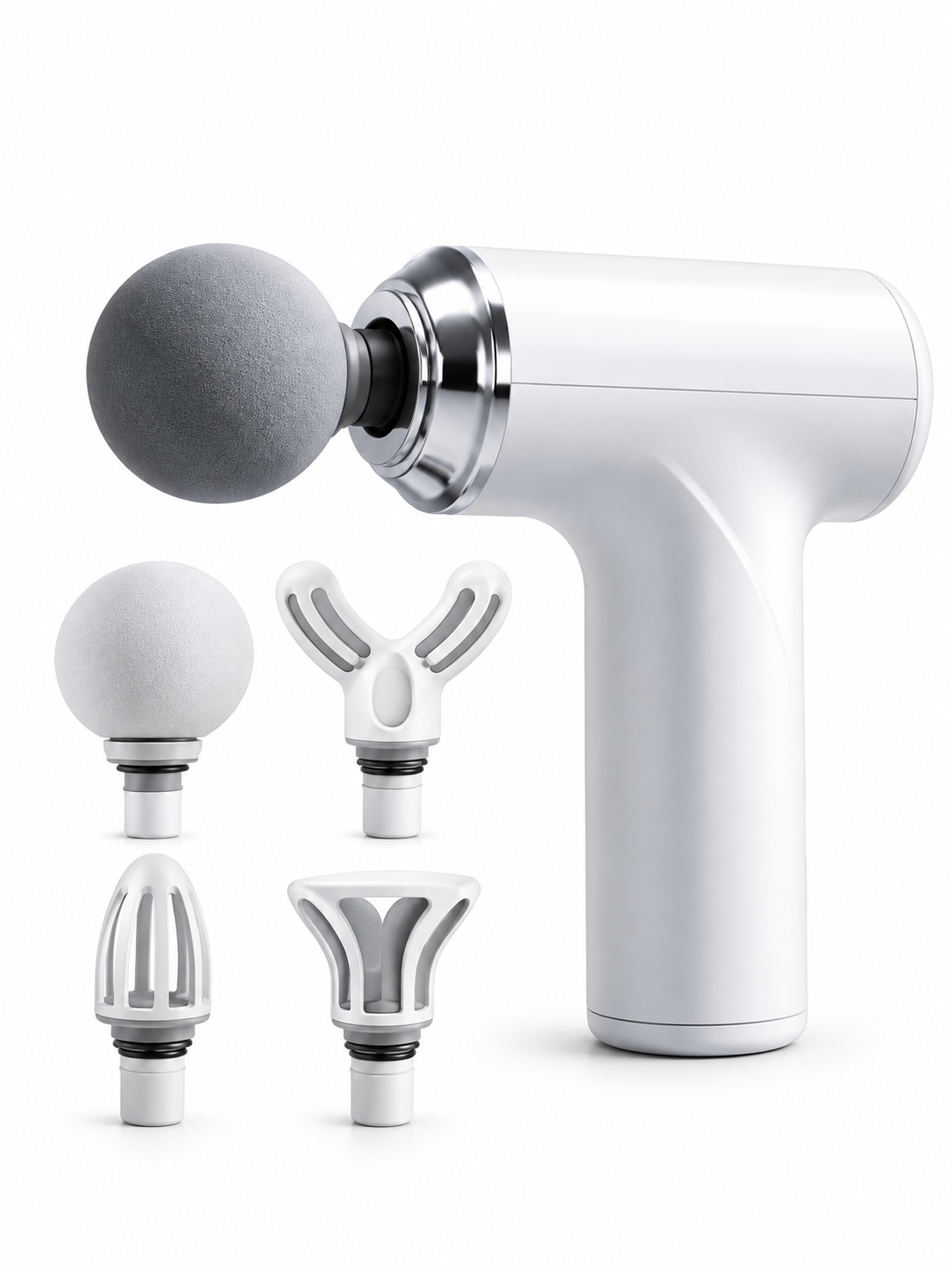 Electric Massage Gun – 4 Interchangeable Heads | Full Body Muscle Massager