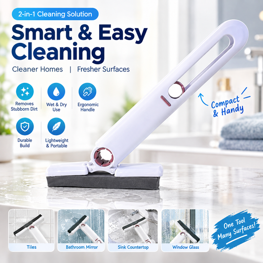4707 Portable Self-squeeze Short Mop Mini Hand Wash-free Strong Absorbent Mop With 1 Cotton Head Cleaning Sponge For Bathroom Kitchens Table