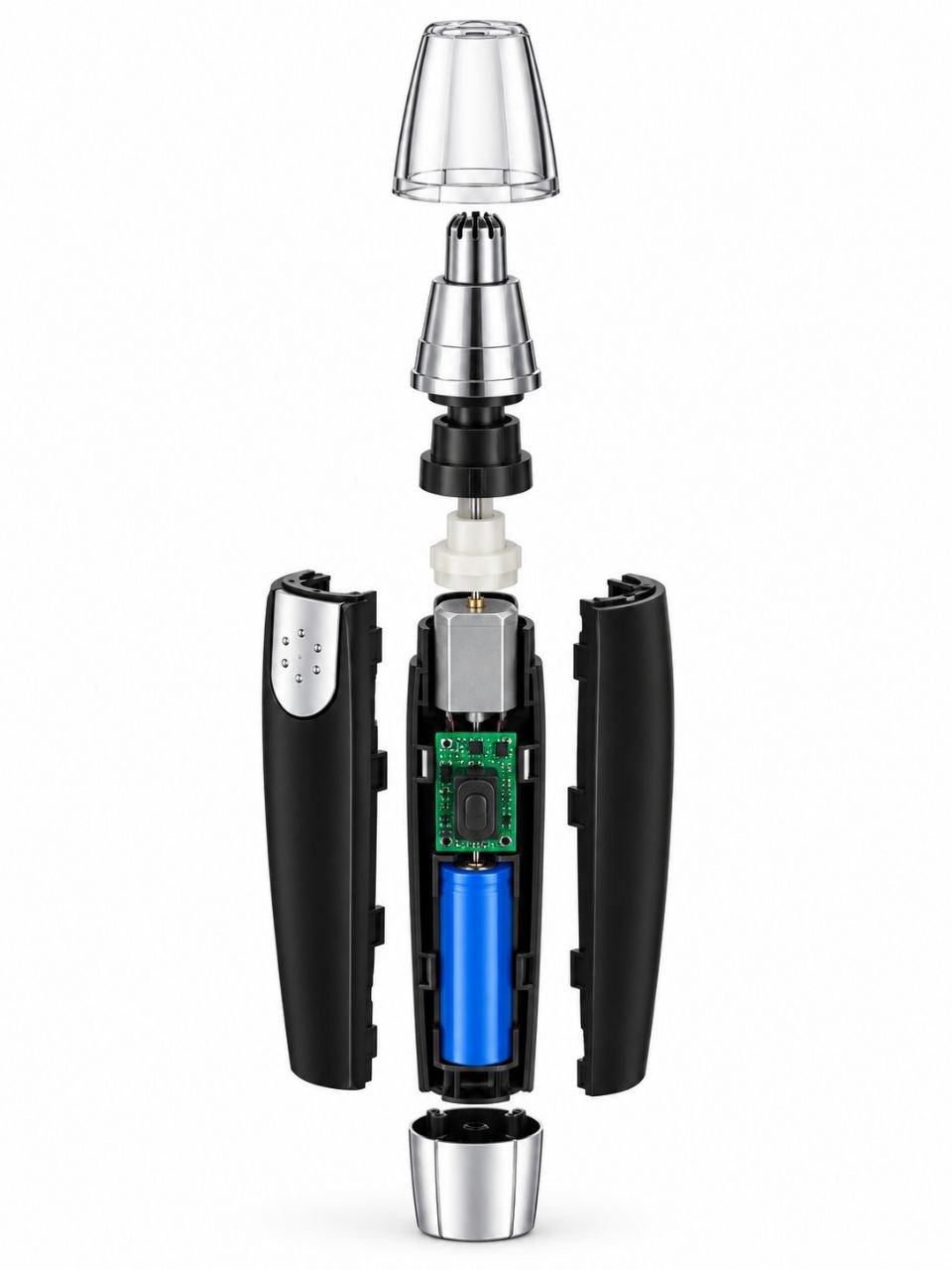 3-in-1 Nose, Ear & Eyebrow Trimmer – Precision Personal Groomer