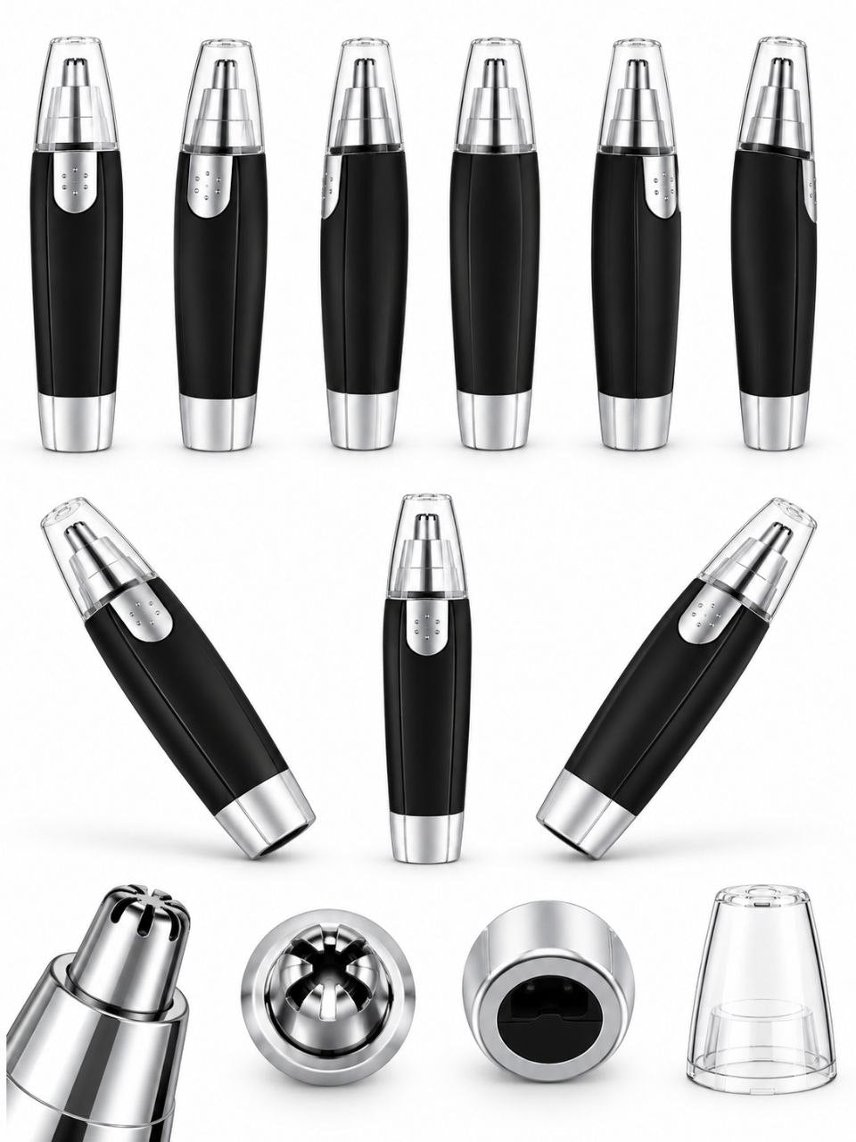 3-in-1 Nose, Ear & Eyebrow Trimmer – Precision Personal Groomer