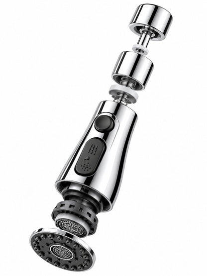 3-in-1 360° Rotating Kitchen Faucet Sprayer – Multi-Function Tap Attachment