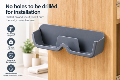Adhesive Wall Mounted Glasses Holder – No-Drill Eyewear Organizer