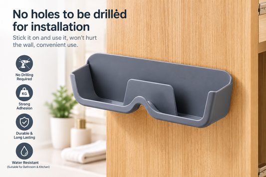 Adhesive Wall Mounted Glasses Holder – No-Drill Eyewear Organizer