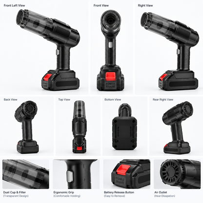 Multifunction 240v Wireless Handheld Vacuum Cleaner (1 Set)