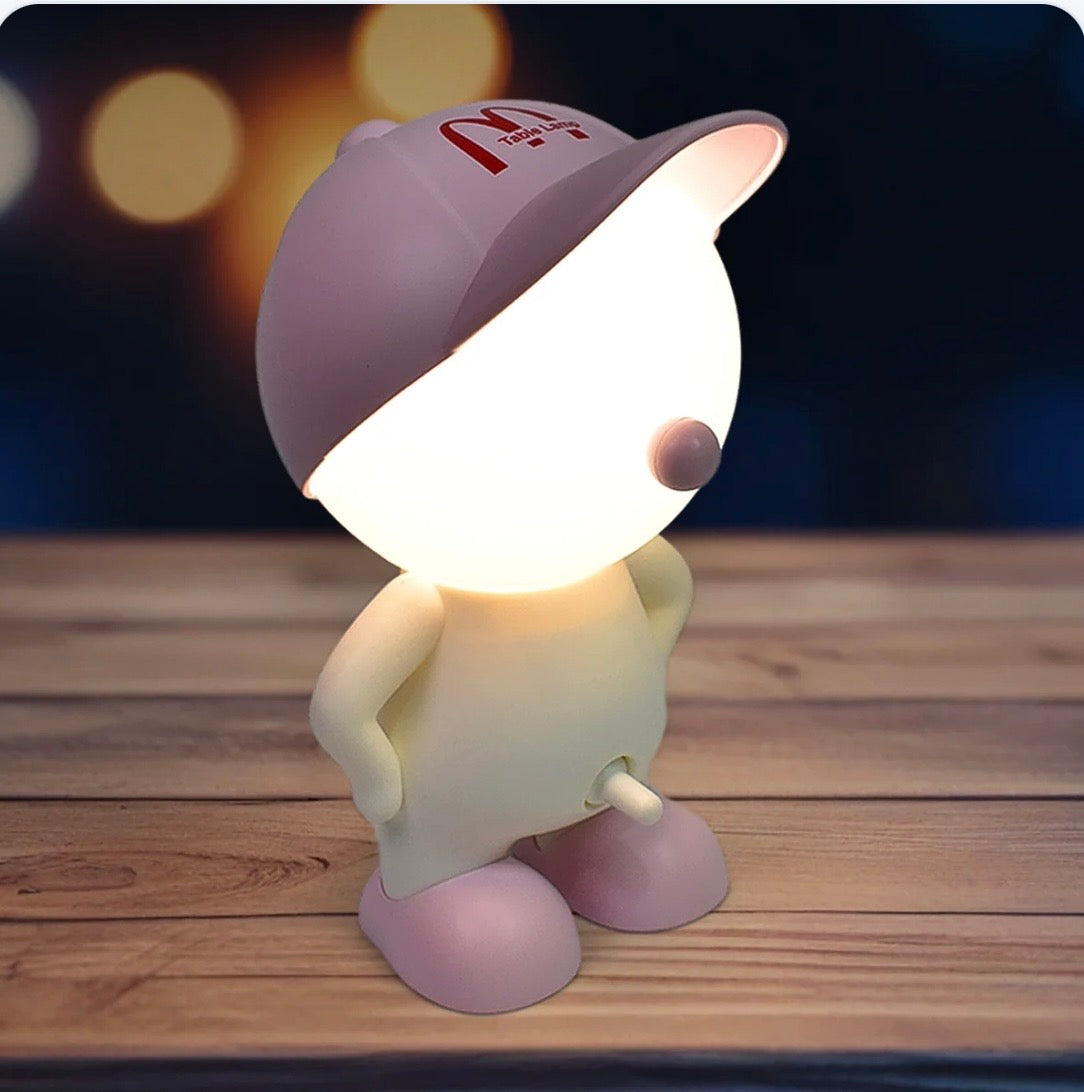 Cute Cartoon LED Table Lamp – Soft Warm Light Night Lamp for Bedroom & Home Decor