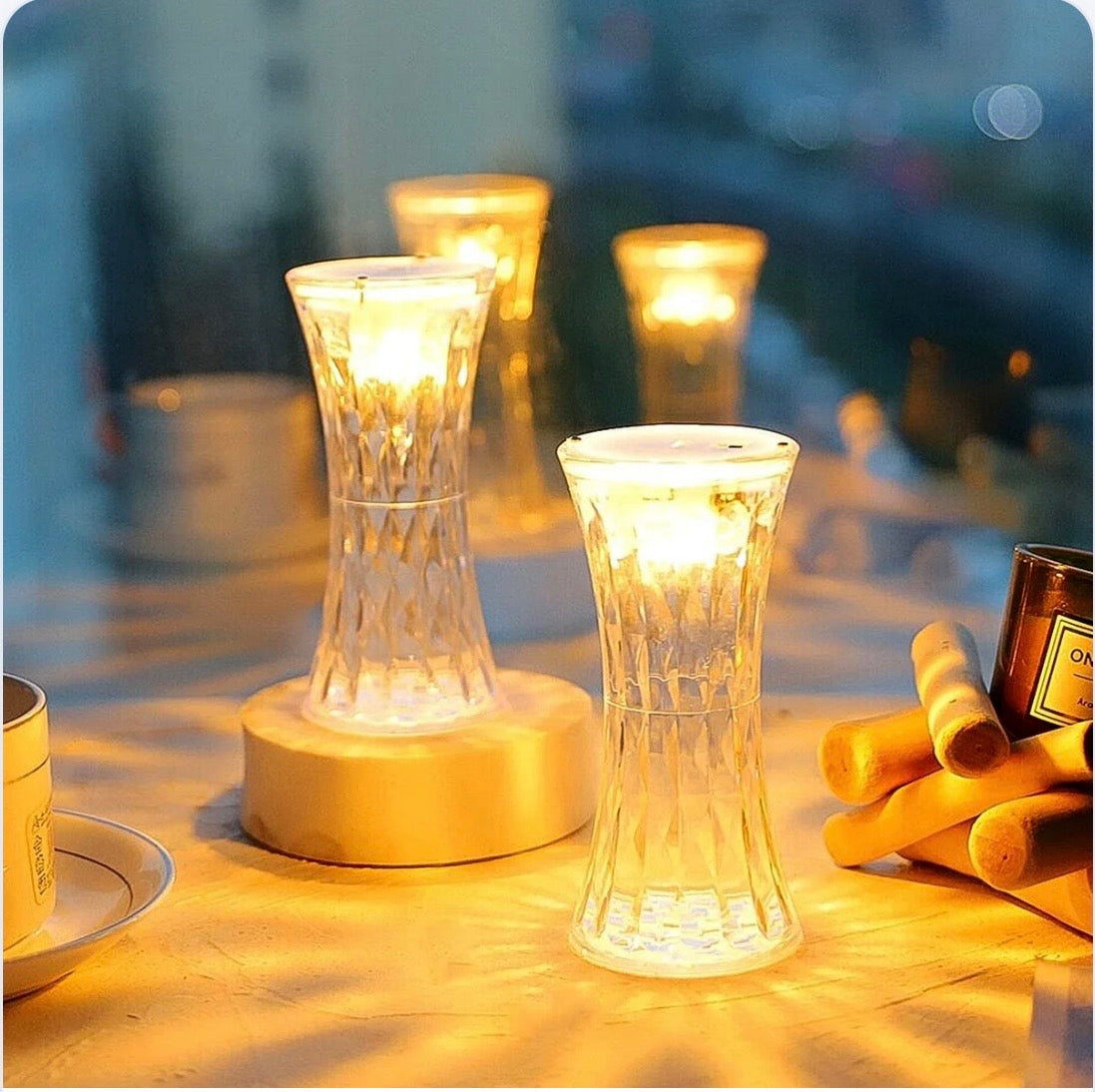 Crystal Lamp Universal Night Light Soft Lighting (1 Pc)
