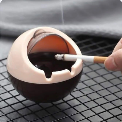 Smokeless Ashtray with Lid – Covered Cigarette Ash Holder