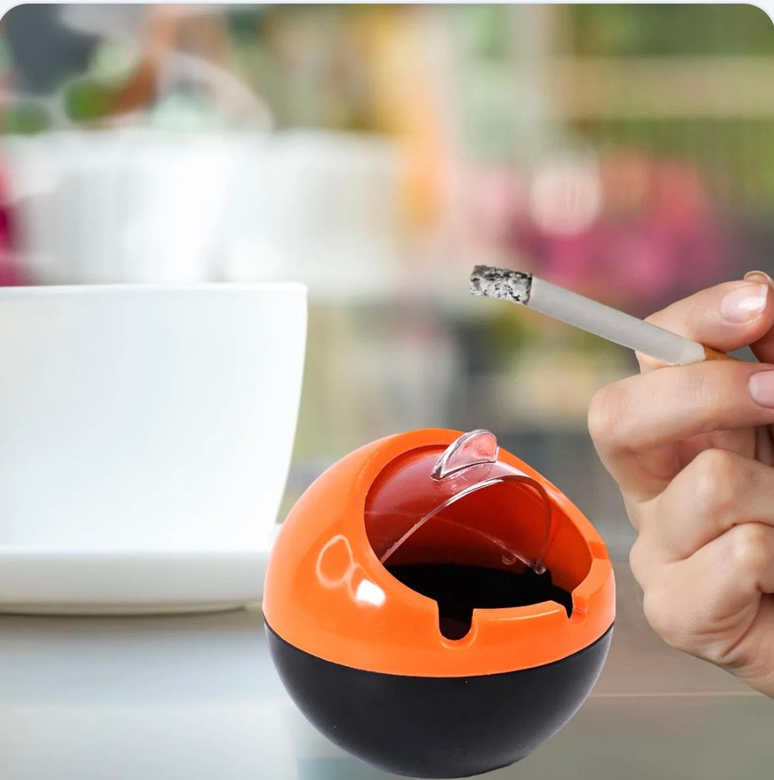 Smokeless Ashtray with Lid – Covered Cigarette Ash Holder