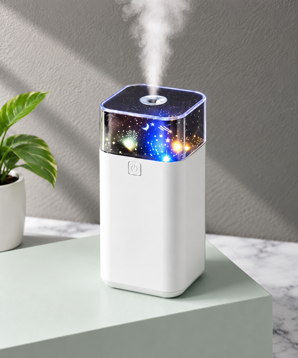 Star Light Projector Humidifier – USB Powered 2-in-1 Night Light