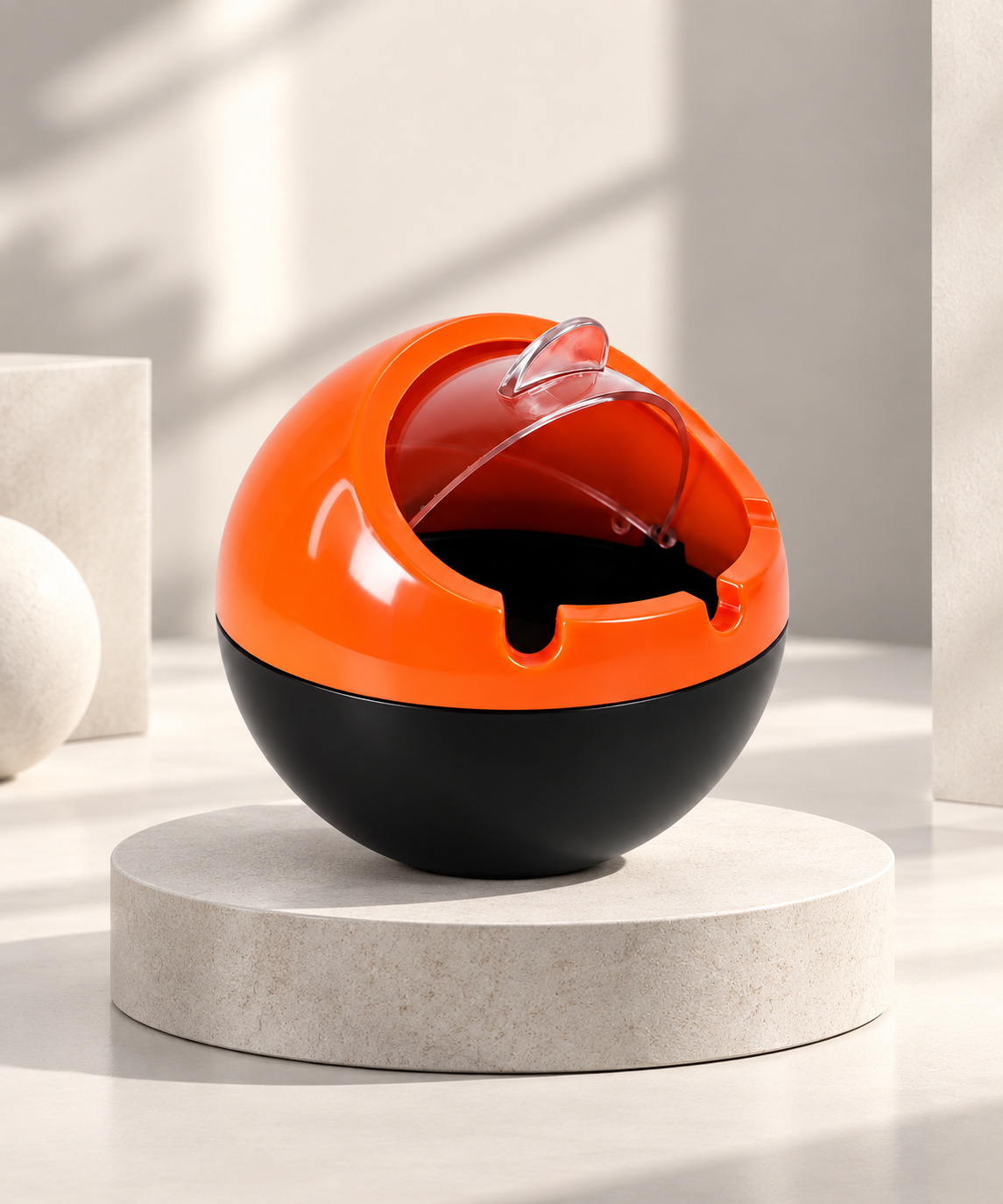 Smokeless Ashtray with Lid – Covered Cigarette Ash Holder