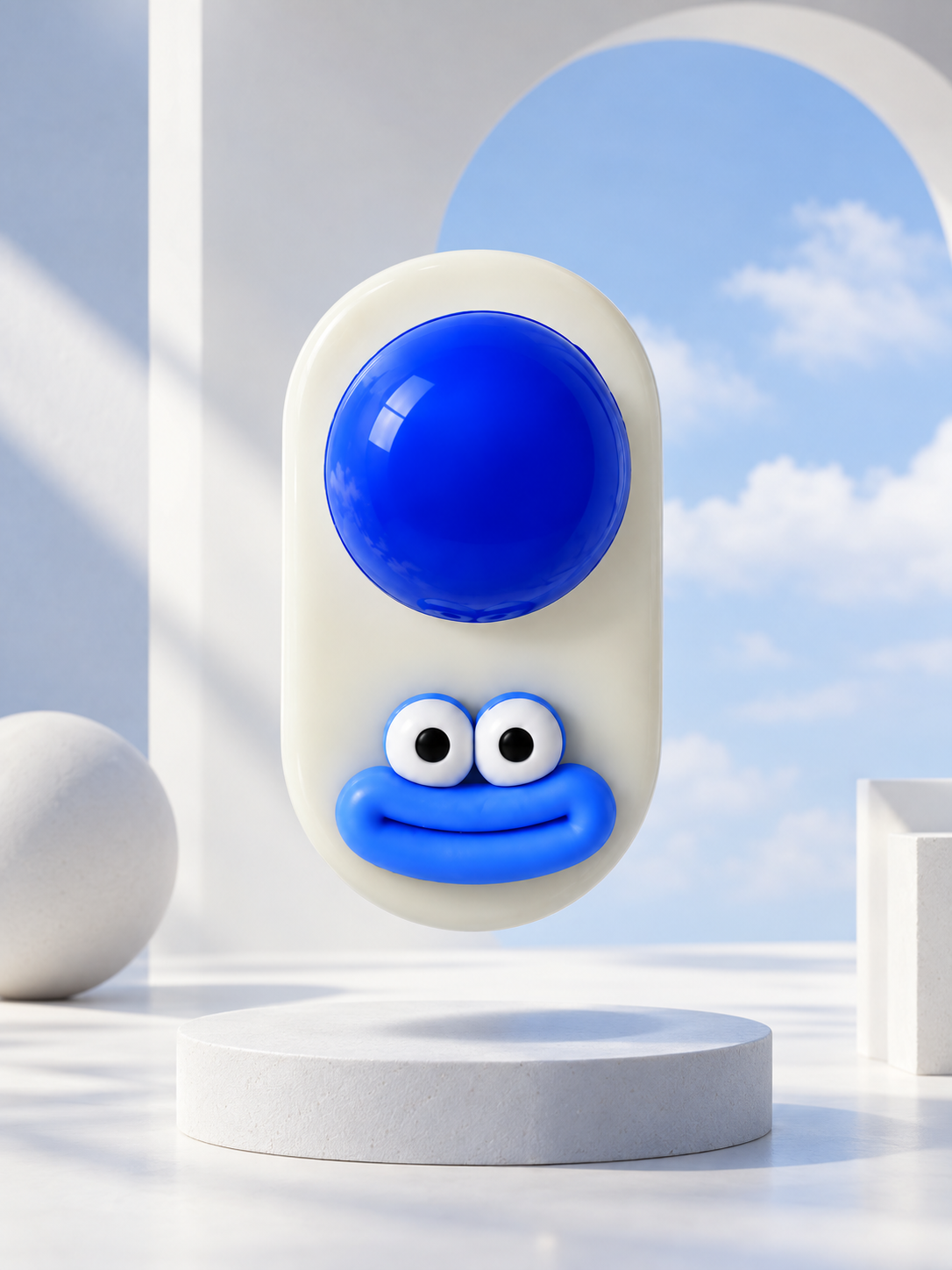 Cartoon Ball Shape Self-Adhesive Wall Hook – Colorful Hook (1 Pc)