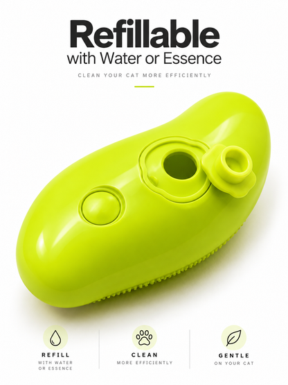 2-in-1 Refillable Pet Grooming & Massage Brush – Water Spray Hair Remover for Cats & Dogs