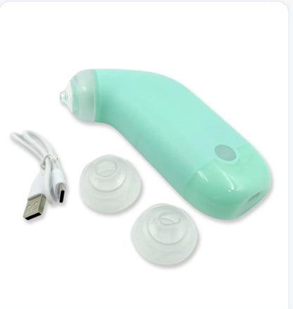 Electric Blackhead Remover Vacuum – USB Rechargeable Pore Cleaner with 2 Replaceable Suction Heads