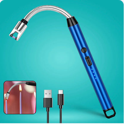USB Rechargeable Plasma Arc Lighter – 360° Flexible Neck