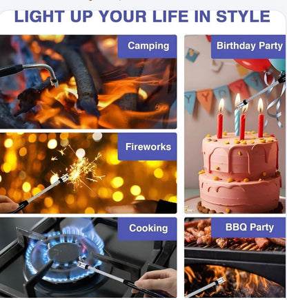 USB Rechargeable Plasma Arc Lighter – 360° Flexible Neck