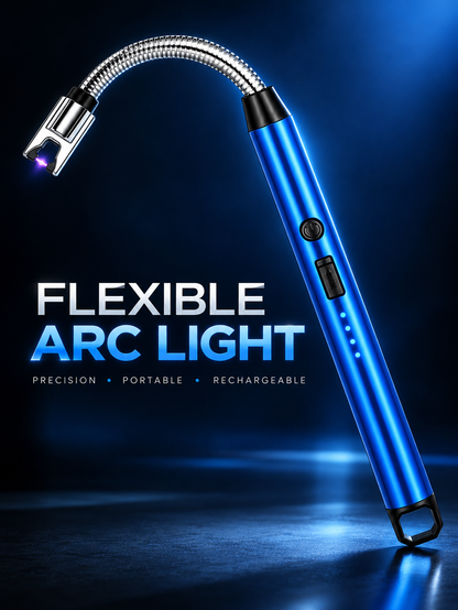 USB Rechargeable Plasma Arc Lighter – 360° Flexible Neck