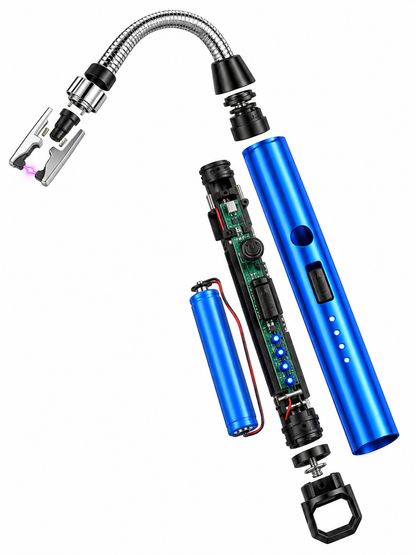 USB Rechargeable Plasma Arc Lighter – 360° Flexible Neck