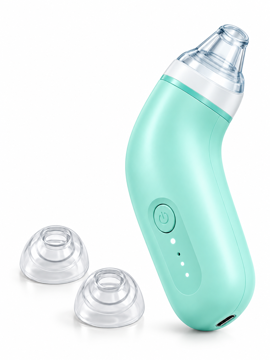 Electric Blackhead Remover Vacuum – USB Rechargeable Pore Cleaner with 2 Replaceable Suction Heads